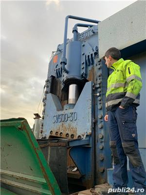 De vanzare – foarfeca deseuri cu 550 T forta de taiere – Utilaj functional si in conditii bune - imagine 2