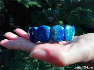 Bratara elastica din Lapis lazuli - BR758 - bratara lapis lazuli, bratara albastra - imagine 5