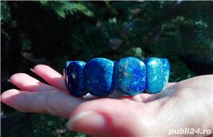 Bratara elastica din Lapis lazuli - BR758 - bratara lapis lazuli, bratara albastra