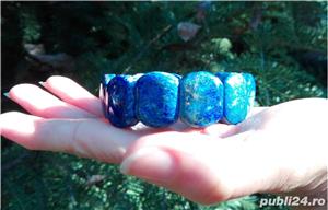 Bratara elastica din Lapis lazuli - BR758 - bratara lapis lazuli, bratara albastra - imagine 3