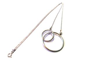 Colier cercuri din Argint 925 - CO748 - colier romantic, colier delicat, colier mireasa