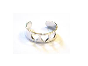 Inel reglabil din Argint 925 - IN689 - Inel cu inimioare, toe ring - imagine 3