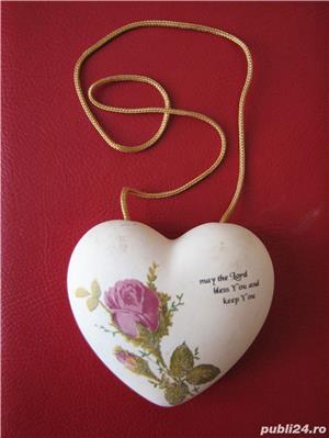 Pandativ (decoratiune) forma de inima ceramica