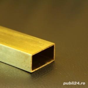 Teava alama rectangulara 40x20x1.5mm CuZn37 CW508L teava alama dreptunghiulara Brass tube