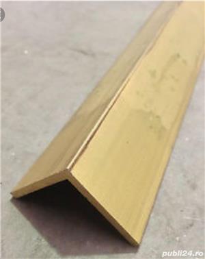 Cornier alama 8x8x1mm CuZn37 CW508L profil L alama coltar alama Brass angle brass profile CuZn39Pb3 - imagine 10