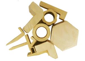 Platbanda alama 10x5mm CuZn37 CW508L bara alama dreptunghiulara bara alama lata Brass flat bars. - imagine 4