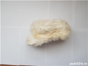 Vand caciula tip sapca din blana naturala de iepure - imagine 5