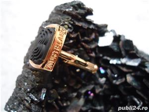 Butoni aurii camasa barbati aliaj inoxidabil silicon negru 100 ani garantie special edition  - imagine 9