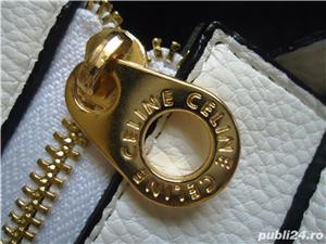 Mini geanta alba dama Celine Boston poseta femei tip sacosa casual office business eleganta - imagine 8