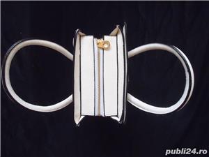 Mini geanta alba dama Celine Boston poseta femei tip sacosa casual office business eleganta - imagine 10