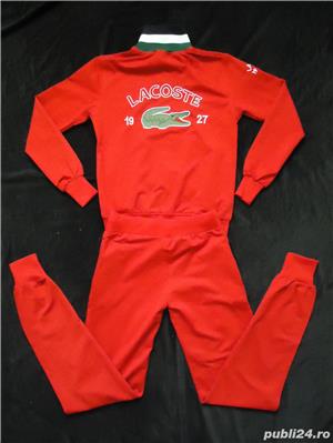 Trening rosu dama costum sport femei emblema supradimensionata  - imagine 4