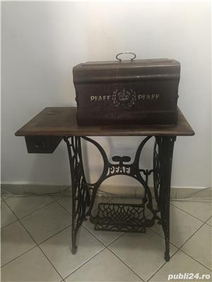 Mașina cusut Pfaff model vechi anii 1900  - imagine 3