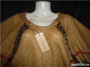 Pelerina dama poncho femei 100% lana tinuta casual office eleganta - imagine 7