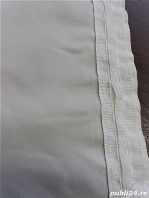 Perdea alba NOUA, matase vegetala satinata- 168x150 cm- 2 buc - imagine 5
