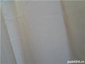 Perdea alba NOUA, matase vegetala satinata- 168x150 cm- 2 buc - imagine 4