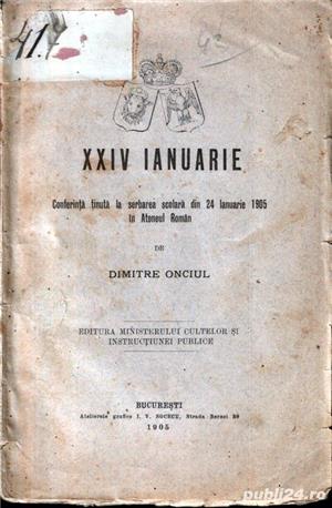 XXIV Ianuarie - conferinţă la Ateneu de Dimitrie Onciul 1905