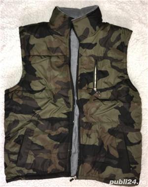 Vesta print camuflaj armata army barbati matlasata calduroasa primavara toamna iarna - imagine 2