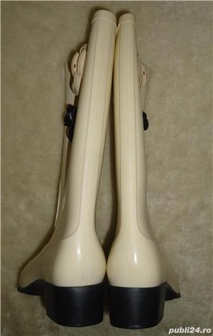 Cizme crem dama silicon 2 camelii made in Italy casual elegante ploaie zapada all seasons - imagine 5