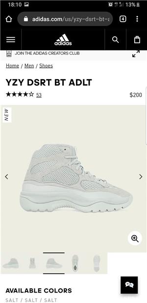 Adidasi YZY DSRT BT ADLT Adidas de vanzare