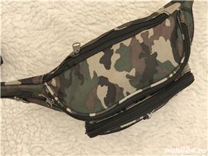 Borseta unisex print army camuflaj armata 6 buzunare pescari vanatori talie umar dama barbati - imagine 7