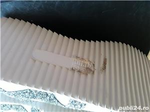 Pantofi noi ,albi cu inserții argintii din piele - imagine 5