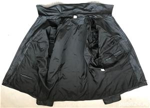 Jacheta neagra barbati piele naturala miel fina tip manusa 6 buzunare geaca superba casual eleganta - imagine 3