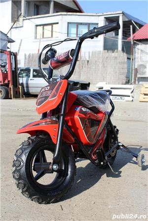 Mini Motocicleta electrica pentru copii NITRO ECO Flee 250W Rosu Nou - imagine 3