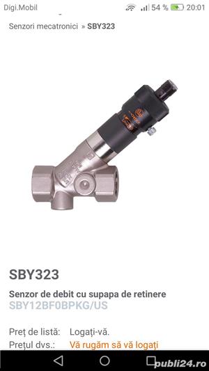 Senzor debit cu supapa de retinere