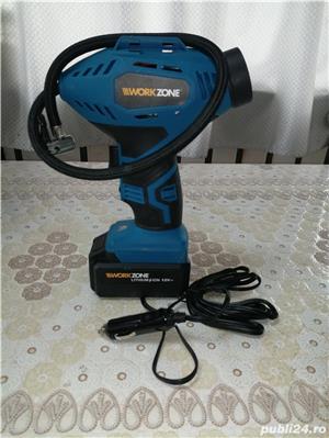WORKZONE Compresor Auto 12v  NOU.  - imagine 4
