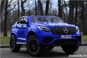 Masinuta electrica pentru 2 copii Mercedes GLC63s 12V 4X45W PREMIUM Blue