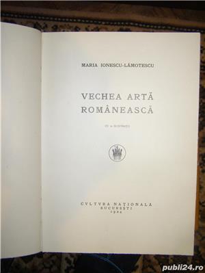 Maria Ionescu Lamotescu ,,Vechea arta romaneasca  ,,catalog,1924