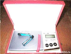 Cantar cantare bijuterii 0.01g-200g 2 zecimale - Precizie: 0.01 g - Posibilitate schimbare unitate - imagine 6