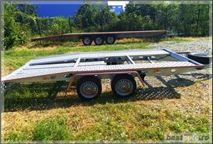 inchiriem trailer dublu platforma transport doua autoturisme remorci auto moto atv - imagine 4