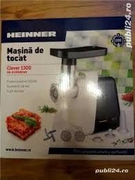 Masina de tocat carne Heinner 1300 W, accesoriu carnati, cutit inox - imagine 4