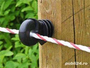 Rola fir gard electric, 200 m x 6 mm alb/rosu - imagine 4