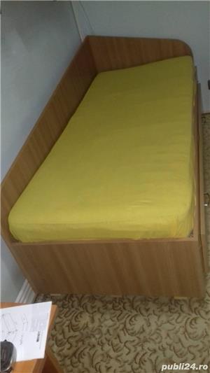 Pat pentru tineret de o singura persoana saltea relaxa - imagine 2