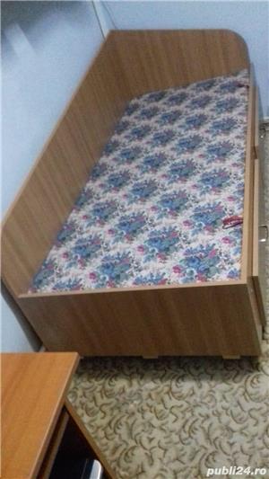 Pat pentru tineret de o singura persoana saltea relaxa - imagine 3