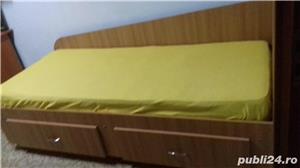 Pat pentru tineret de o singura persoana saltea relaxa - imagine 5