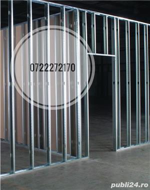 Montaj pereti despartitori - pereti de compartimentare rigips gips carton - tavane rigips