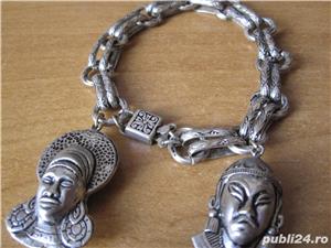 Bratara vintage model deosebit din Alpaca 37,60 grame-ieftina  - imagine 5
