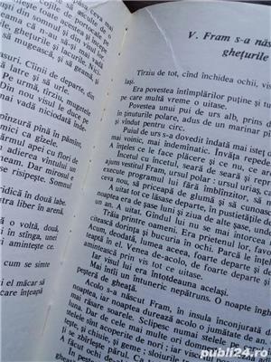 Roman- Fram ursul polar, Cezar Petrescu- NOUA- carte legata-1990-RSS Moldova - imagine 3