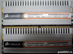 Kit Rami PC Corsair 3Gb DDR2 (2x1Gb + 1x1Gb) XMS2-6400 Radiatoare aluminiu - imagine 2