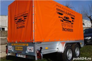 inchirieri remorci cu prelata remorca 2700kg 2000kg 1500kg 750kg platforma  transport auto moto atv - imagine 4