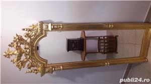 Rama oglinda aurita model venețian cu oglinda aferenta. - imagine 3