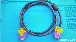 Cablu VGA - VGA  1.5m, 2048 x 1536 max, conector ferita, calitate buna