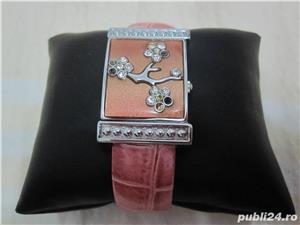 Ceas dama elegant MT tip bratara,cu pietre,curea metal-ieftin - imagine 4