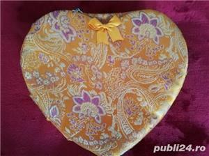 2 cutii pt bijuterii, in forma de inima - imagine 5