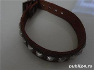 bratara rock din piele cu tinte