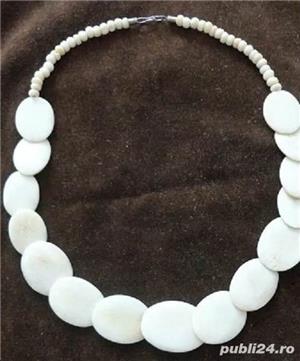 Colier din imitatie fildes