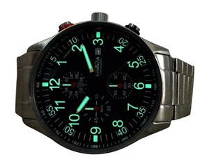   www autenticshop ro - Ceas Barbatesc ASTROAVIA Germania N31S cronograf pilot aviator Seiko Quartz - imagine 3
